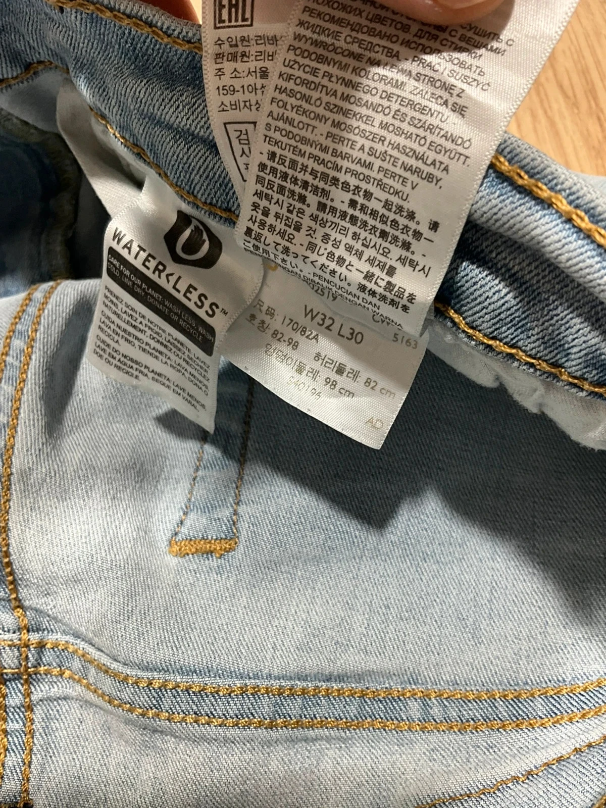 Jean Levi’s Homme Slim W32 L30 Vintage 99% Coton Bleu Clair  Lvh 213 – photo 13
